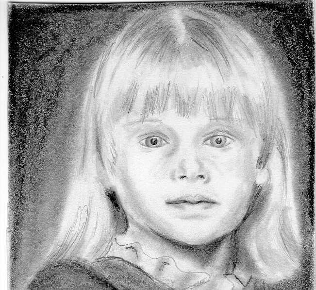 Little girl from Lee Hammons How to draw real people